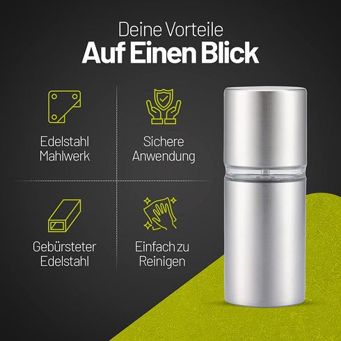 Muskatnuss Mühle mit Vorratsbehälter