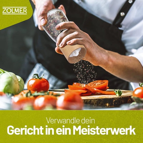 Gewürzmühlen 2er Set Holz mit Deckel