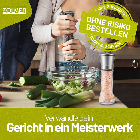 Gewürzmühlen 2er Set Edelstahl groß