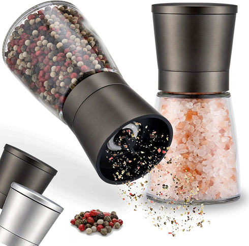 Gewürzmühlen 2er Set Gunmetal klein