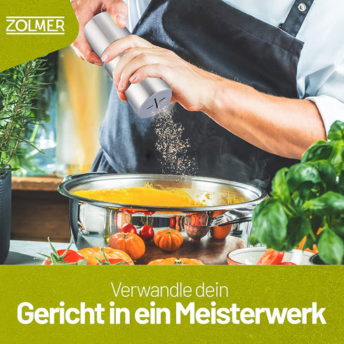 Muskatnuss Mühle mit Vorratsbehälter