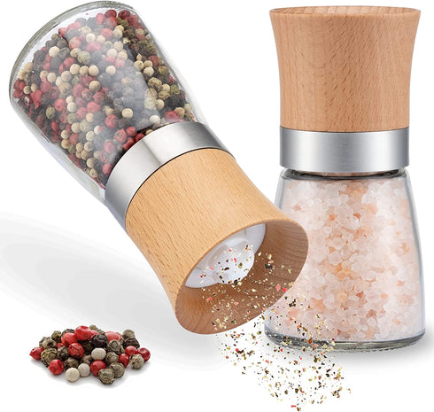 Gewürzmühlen 2er Set Holz