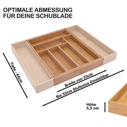 Bambus Schubladeneinlage L
