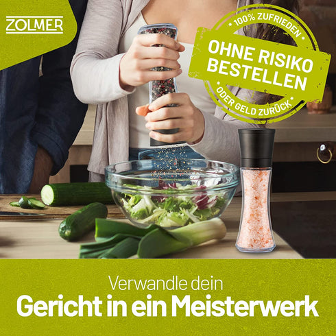 Gewürzmühlen 2er Set Gunmetal groß