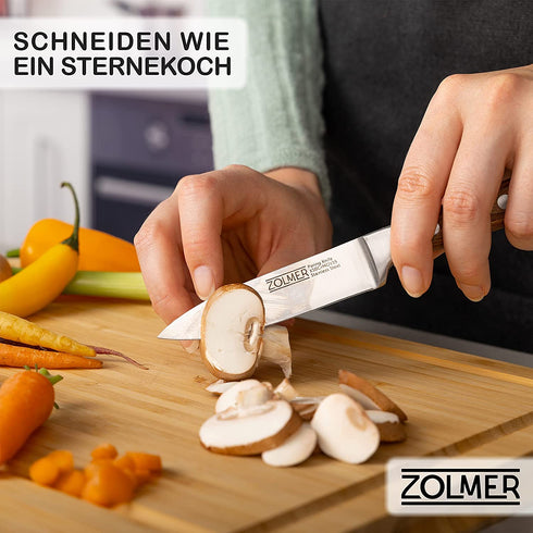 Gemüsemesser aus Edelstahl & Pakkaholz
